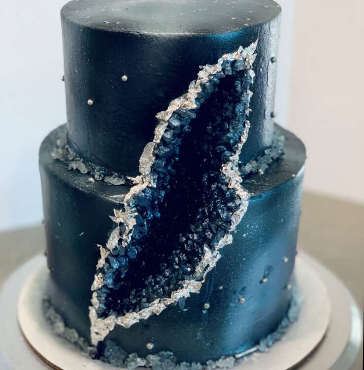 Galaxy Geode cake