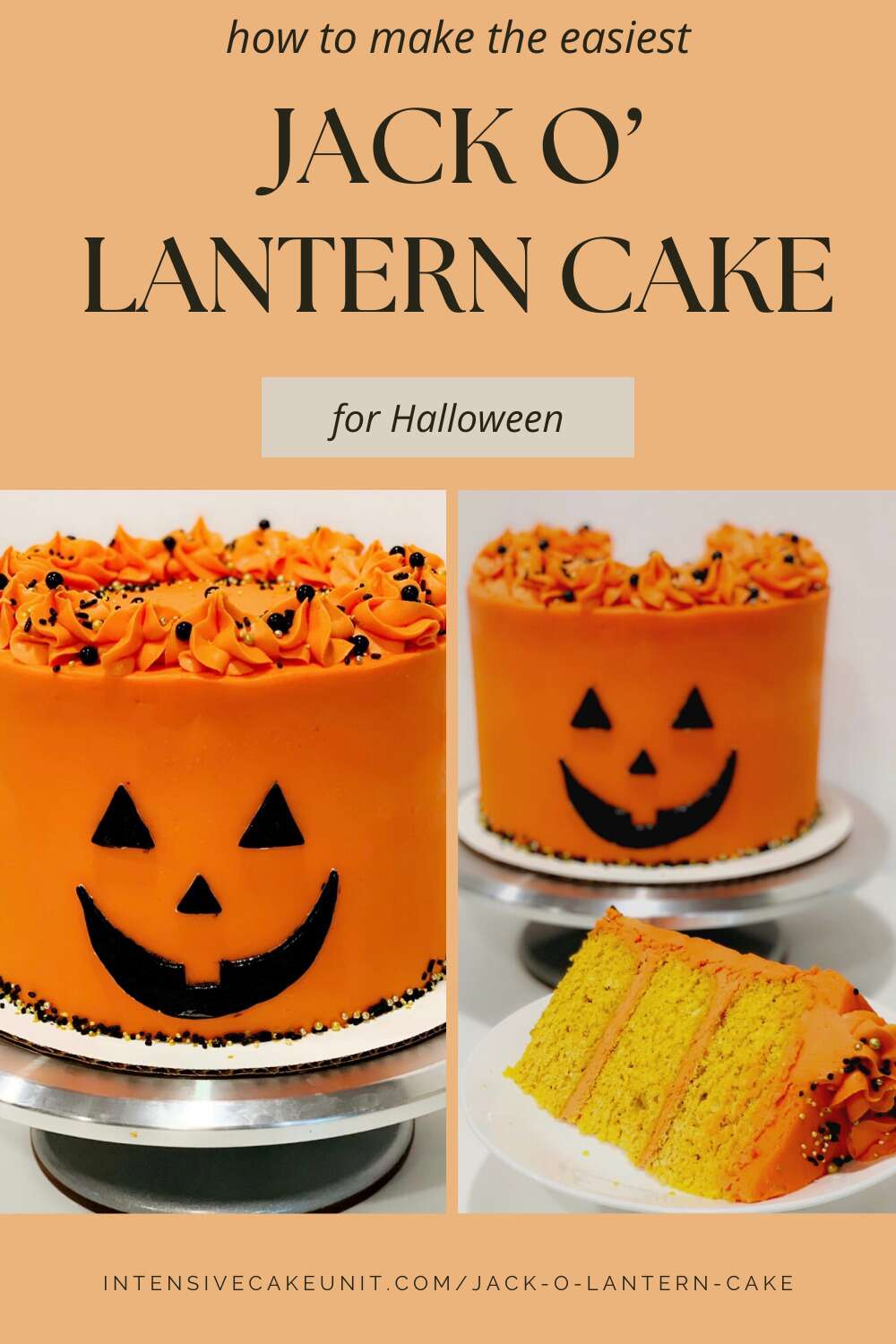Jack-O-Lantern Cake ~ Intensive Cake Unit