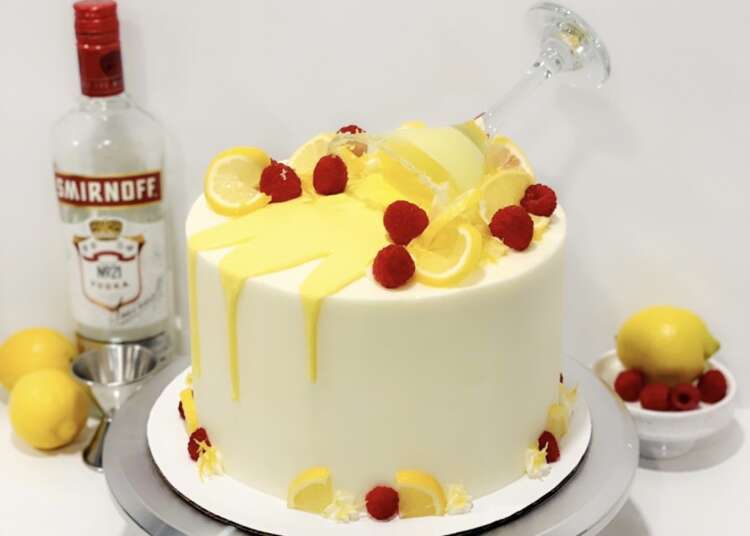 Raspberry Lemon Drop Cake