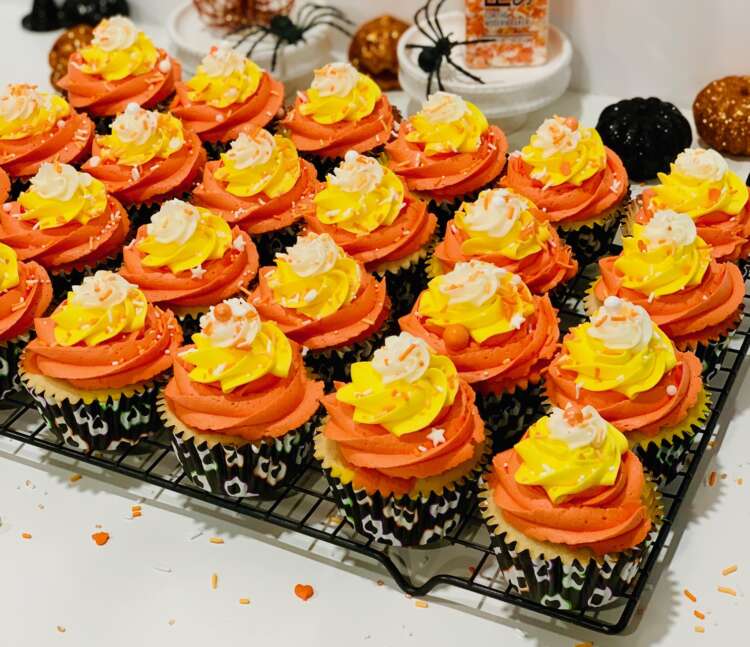 Candy Corn Cupcakes