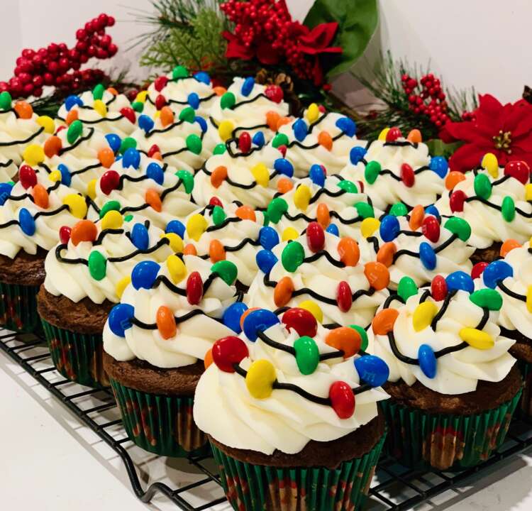 Christmas Light Cupcakes
