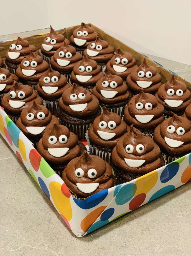 Poop Emoji Cupcakes ~ Intensive Cake Unit